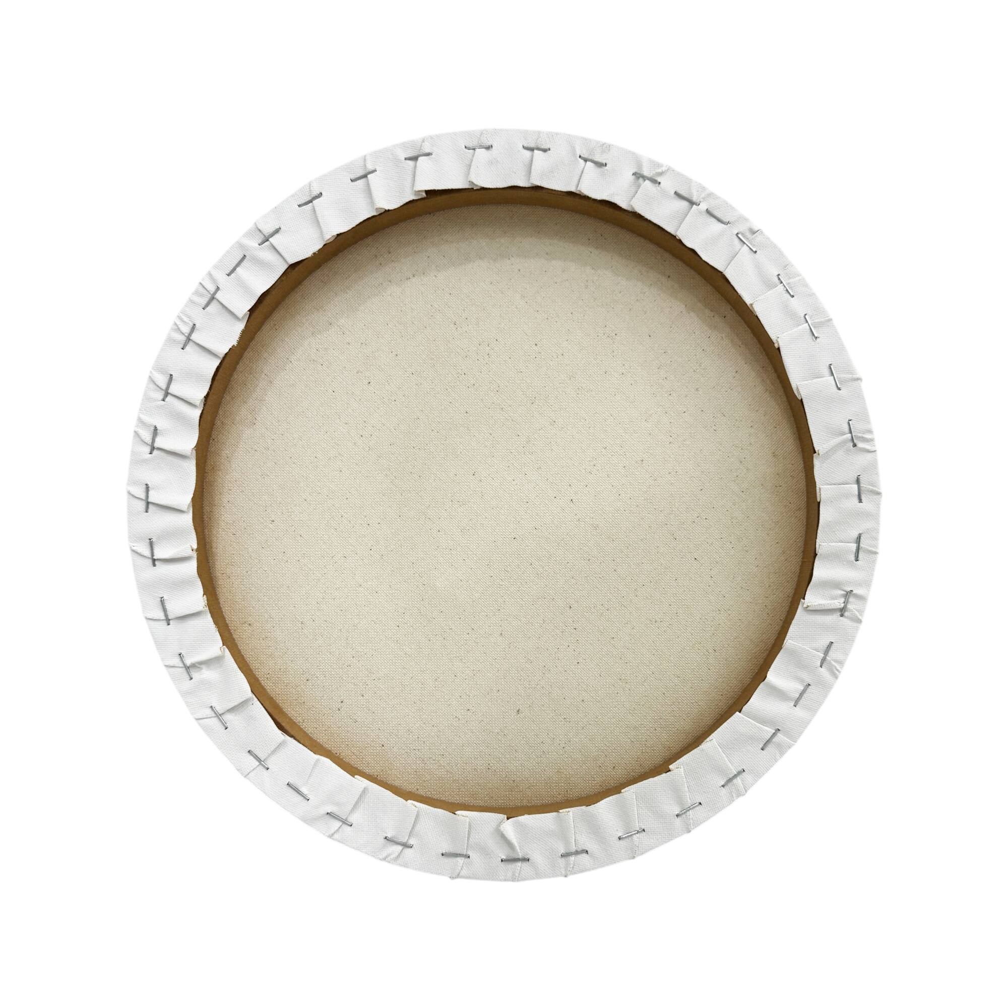 White Round Cotton Duck Canvas by Craft Smart